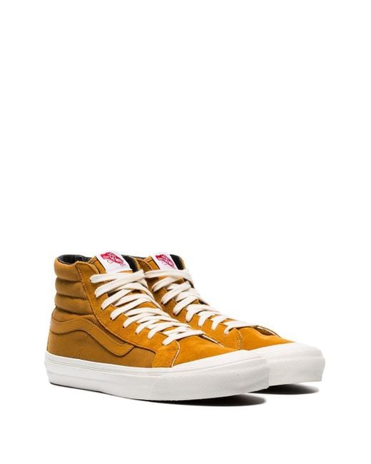 mustard yellow platform vans