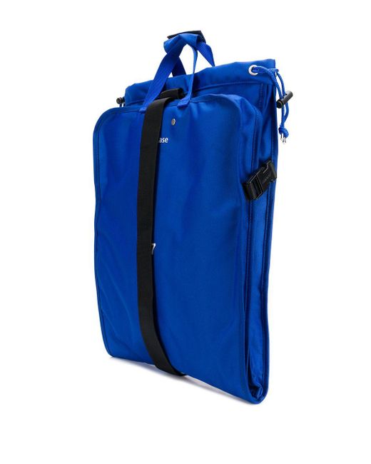 ADER error Square Shaped Oversized Backpack in Blue for Men - Lyst