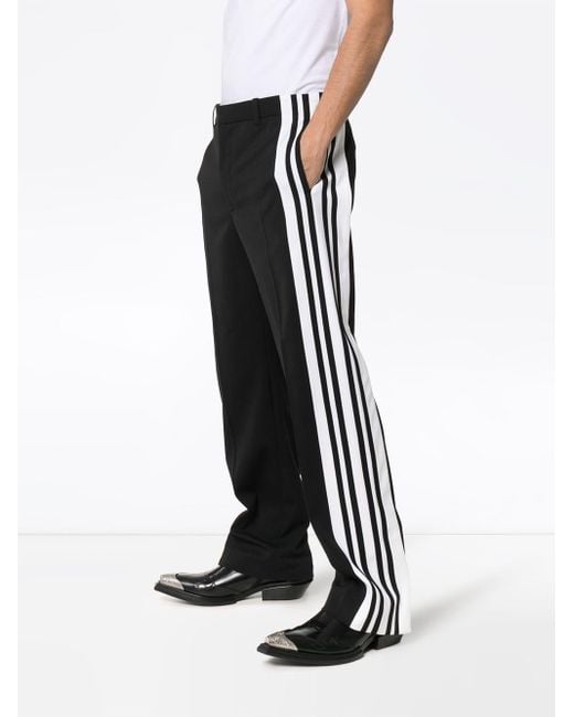 Balenciaga Side Stripe Trousers in Black for Men - Lyst