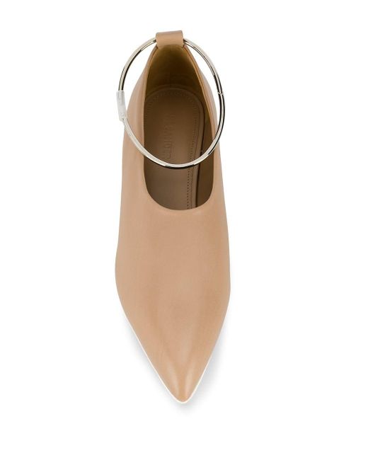 jil sander anklet flats