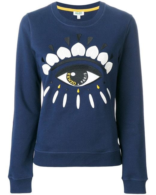 Kenzo Eye Sweater in Blue | Lyst