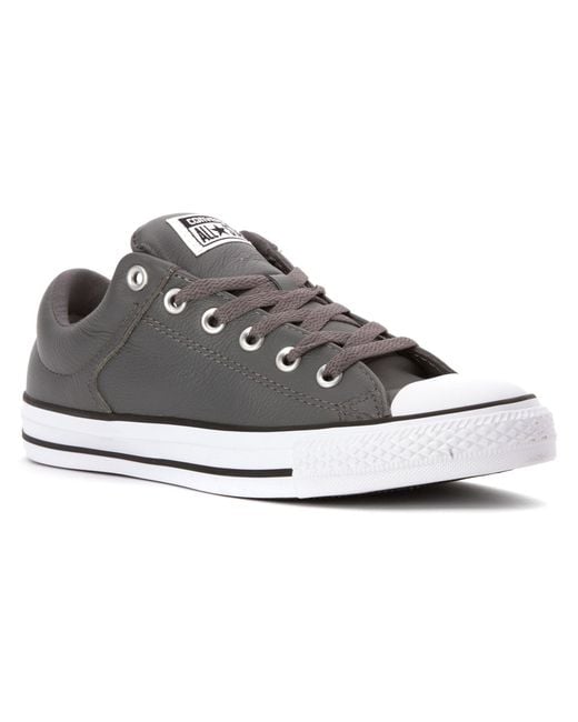 Converse Chuck Taylor All Star Hi Street Ox Leather in Gray for Men ...