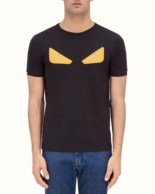 fendi shirt black and yellow