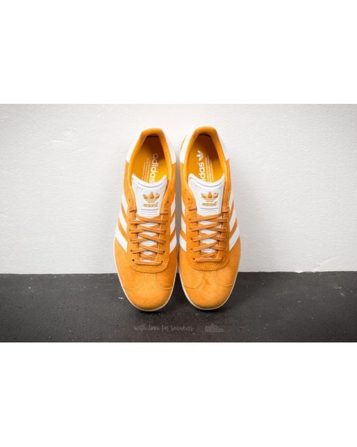 Lyst - Adidas Originals Adidas Gazelle Collegiate Gold/ Ftw White ... ... Adidas Originals - Adidas Gazelle Collegiate Gold/ Ftw White/ Cream White for Men ...