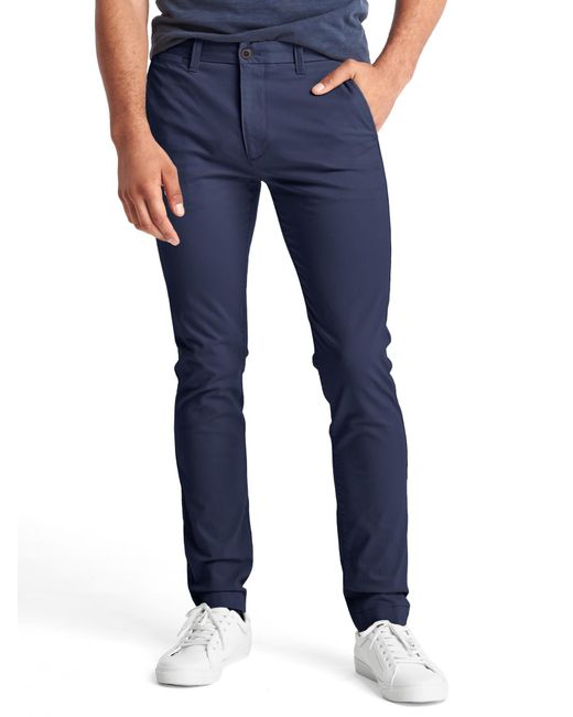 Gap Classic Stretch Skinny Fit Khakis in Blue for Men (tapestry navy ...
