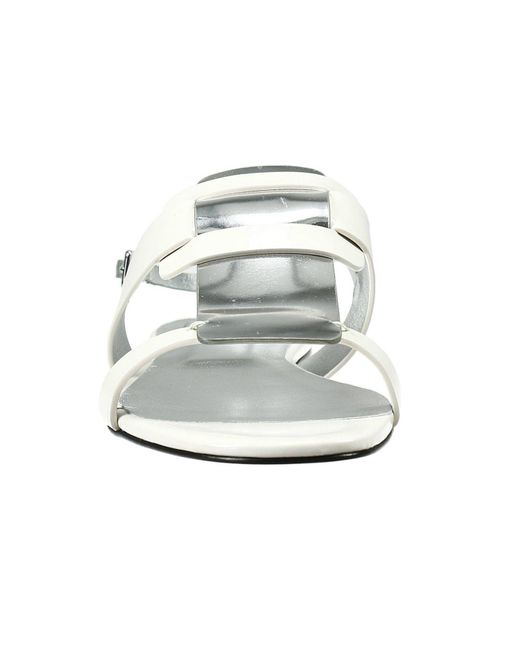 roger vivier white flats