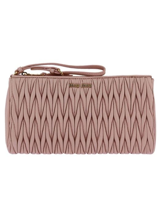 Lyst - Miu Miu Mini Bag Women in Pink