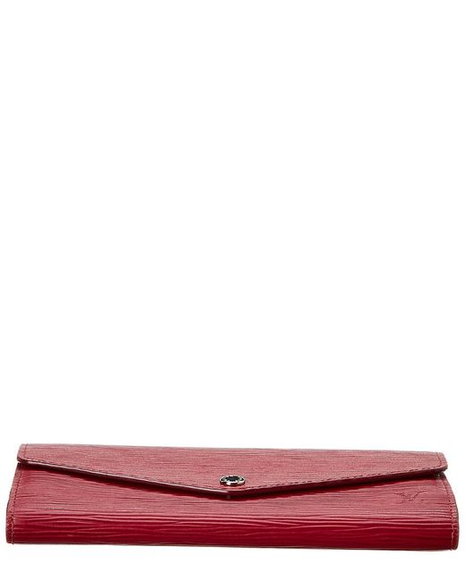 Louis Vuitton Red Epi Leather Sarah Wallet Nm in Red - Lyst