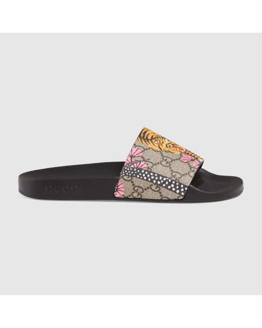 Gucci Bengal Slide Sandal in Multicolor | Lyst