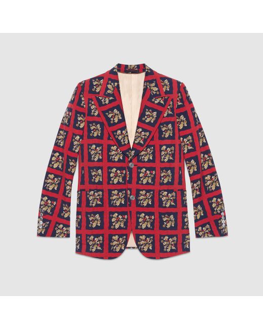 gucci floral print jacket