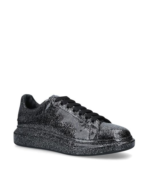 black glitter alexander mcqueen's