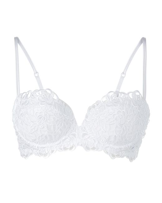Wacoal Flore Padded Lace Bra in White | Lyst