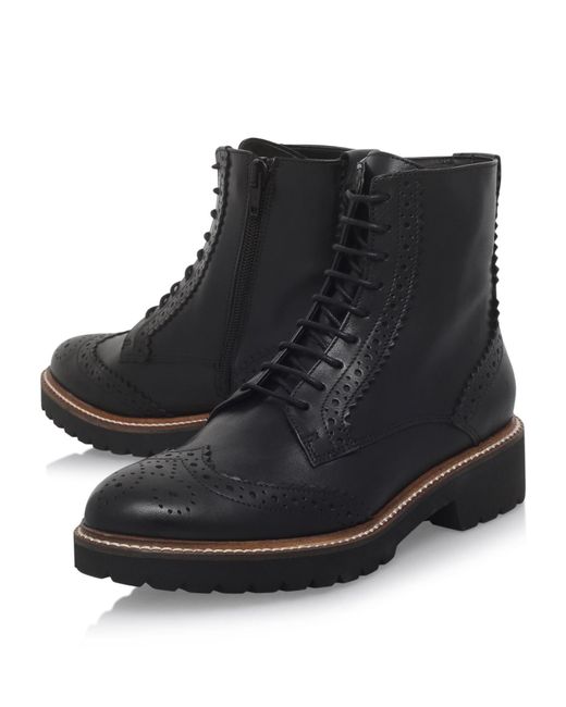 carvela 5 step lace up boot