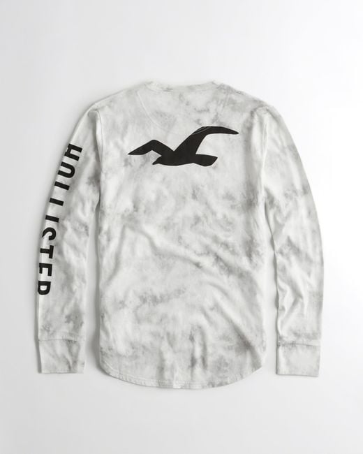 tie dye logo graphic tee hollister
