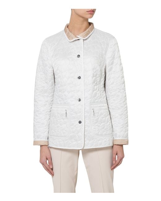 Basler Quilted Jacket in White | Lyst