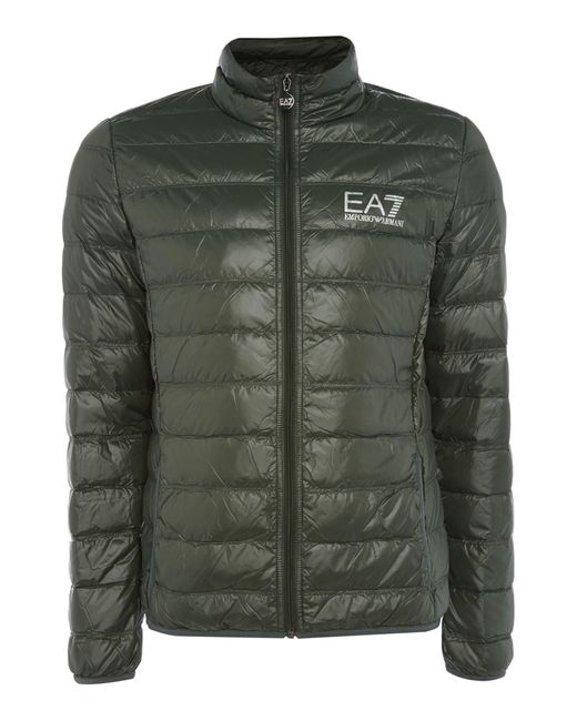 Ea7 Train Core-id Down Jacket in Green for Men | Lyst