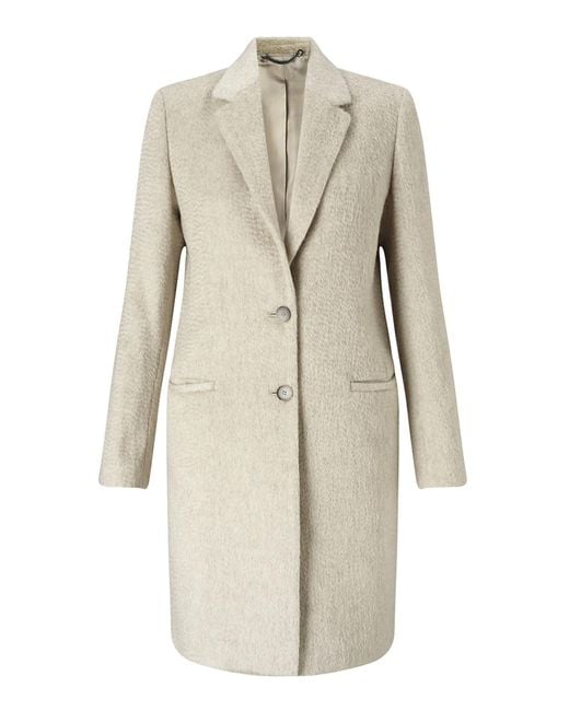 Jigsaw Sb City Wool Coat in Natural Lyst