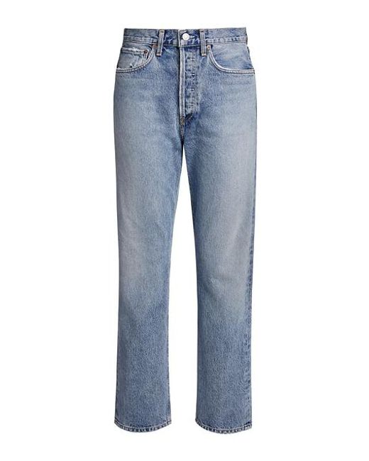 Lyst - Agolde 90s Mid-rise Loose Fit Wide-leg Jeans in Blue