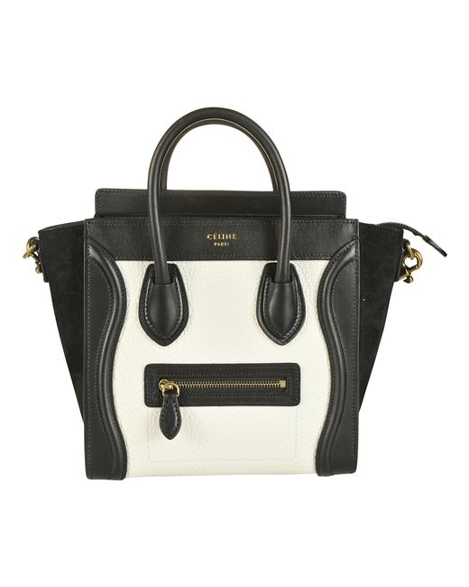 Cline Bi Color Luggage Bag in Multicolor (Black/White) | Lyst  