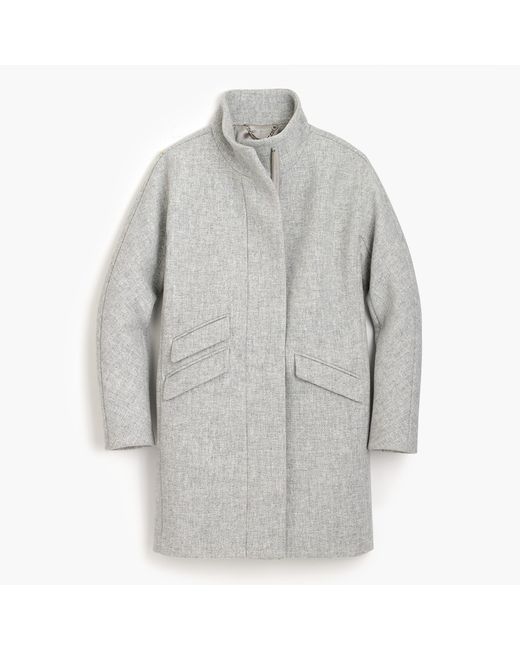 J.crew Petite Cocoon Coat In Italian Stadiumcloth Wool in Gray for Men Lyst
