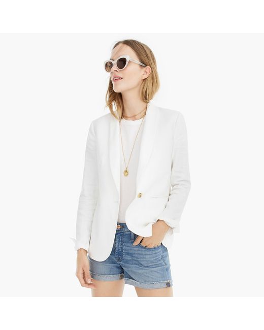 j crew parke linen blazer