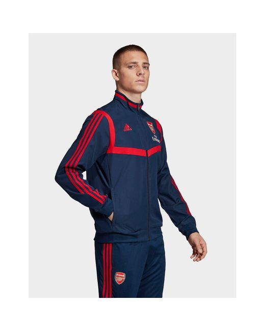 Adidas Originals Synthetic Arsenal Presentation Track Top In Blue For