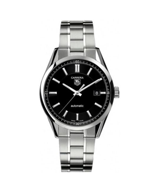 Lyst Tag Heuer Carrera Bracelet Watch 39mm In Metallic For Men Tag Heuer Metallic Carrera Bracelet Watch 39mm For Men Lyst