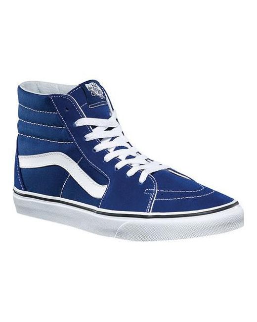 vans sk8 hi estate blue true white