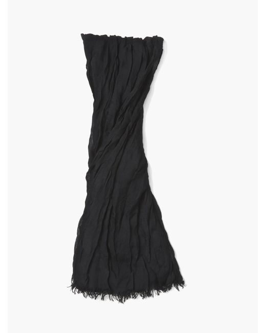 John Varvatos Solid Crinkle Guaze Scarf in Black for Men Lyst