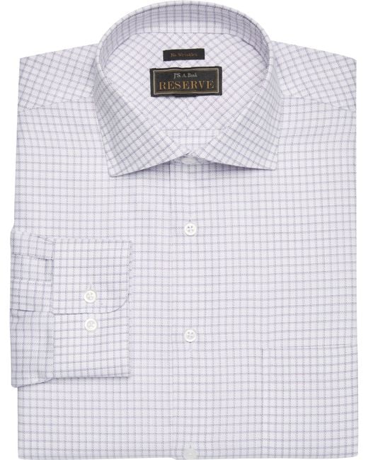 Jos. a. bank Reserve Collection Traditional Fit Spread Collar Grid ...