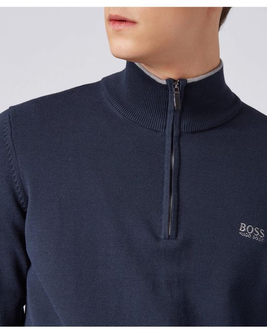 hugo boss half zip jumper