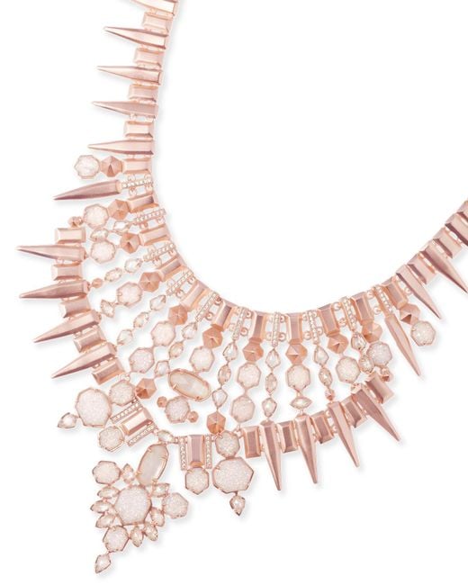 Lyst Kendra Scott Seraphina Statement Necklace In Champagne Kendra Scott Multicolor Seraphina Statement Necklace In Champagne Lyst