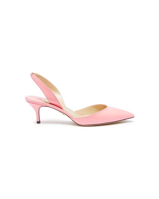 Lyst - Paul Andrew 'rhea' Patent Leather Slingback Pumps in Pink - Save ...