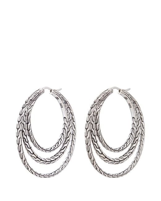 Silver hoop earrings - Balinese Women’s Sterling Silver Handcrafted Wide Band Ring