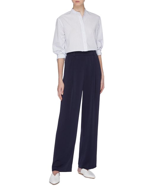 vince wide leg satin pants