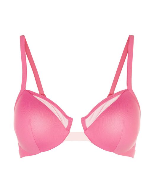 La perla Underwired Bikini Top in Pink | Lyst