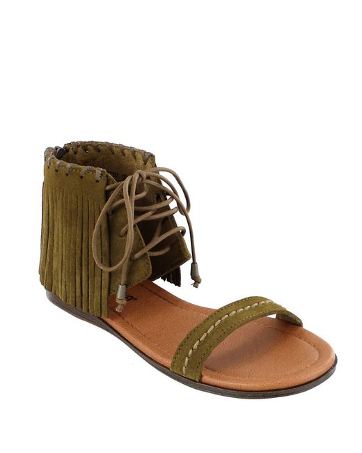 Minnetonka Havana  Suede Sandals  in Green Lyst