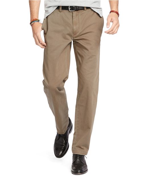 Polo ralph lauren Classic-fit Low-rise Chino Pants in Brown for Men | Lyst