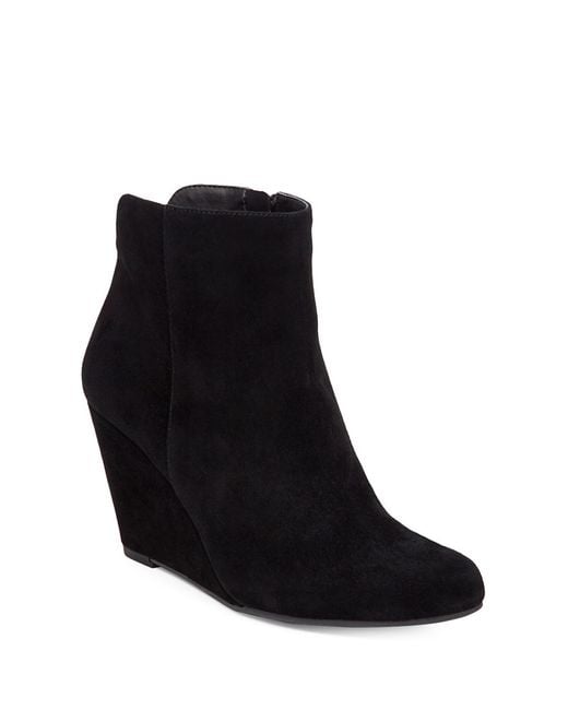 jessica simpson suede wedge booties
