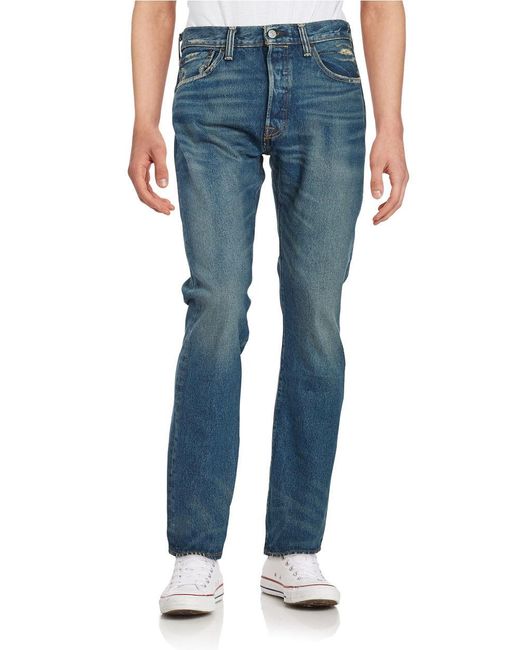 Levi's Five-pocket Straight-leg Jeans in Blue for Men | Lyst
