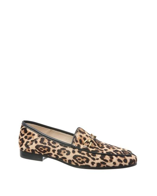 holland leopard print calf hair and leather loafer
