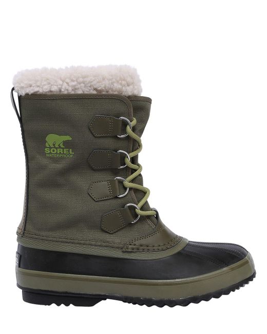 sorel women's green boots