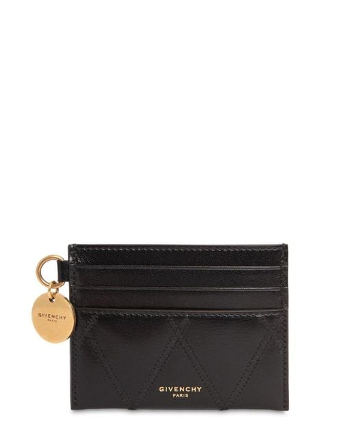 Givenchy Quilted Leather Card Holder in Black - Lyst