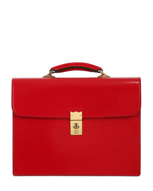 cordovan leather briefcase