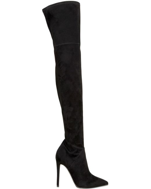 Kendall + kylie Ayla Suede Over-the-knee Boots in Black - Save 56% | Lyst