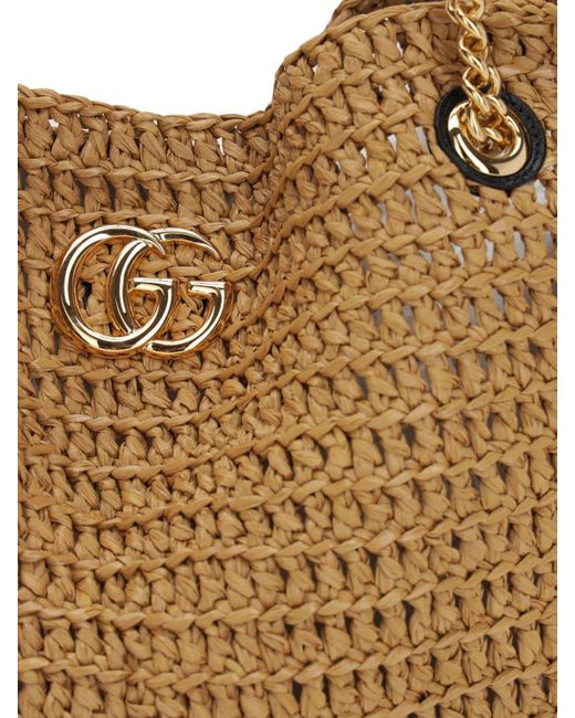 Gucci Large Gg Marmont Crochet Bag Lyst