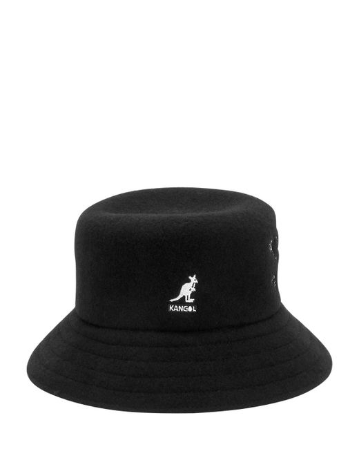 Kangol - Black Rock Art Lahinch Wool Blend Bucket Hat - Lyst