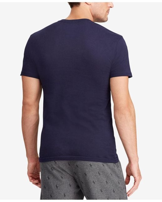 Lyst - Polo Ralph Lauren Undershirt, Slim Fit Classic Cotton V-neck 3 ...