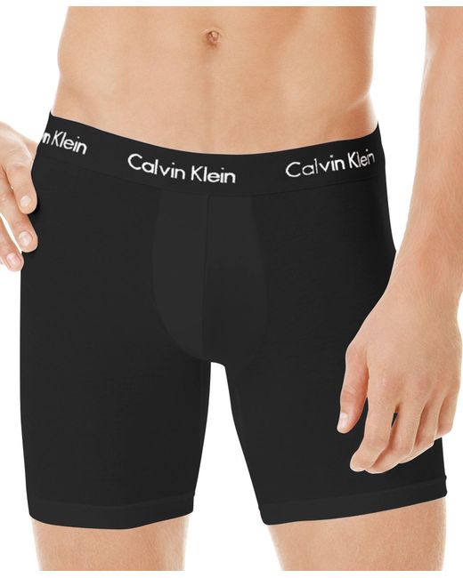 Calvin klein Men's Underwear, Micro Modal Boxer Brief U5555 in Black ...
