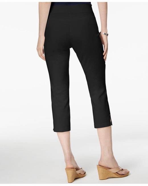 Lyst - Style & Co. Pull-on Capri Pants, Created For Macy's in Black ...